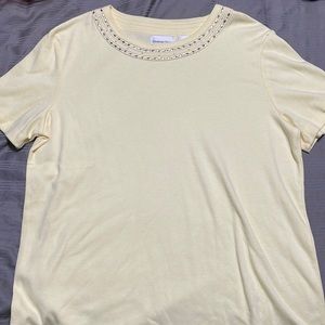 Madison Taylor Bedazzled Short Sleeve Top